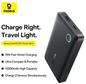 Батарея універсальна Baseus EnerFill FP11 10000mAh 15W Cosmic Black (P1008210C123-00)