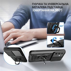 Чохол BeCover for Samsung Galaxy A37 5G SM-A376 - Military Black (715510)