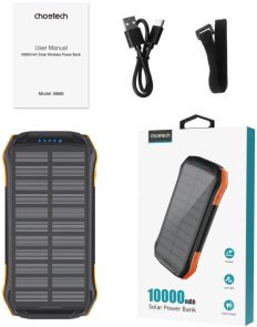 Батарея універсальна Choetech B659 10000mAh Black/Orange (B659-OR)