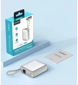 Фото: Батарея універсальна Choetech B832 10000mAh 35W Buid-in Type-C Cabel Grey (B832-GY) № 6 | KTC