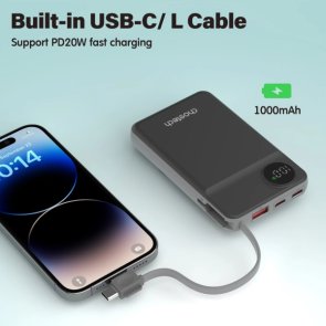 Батарея універсальна Choetech B695 Magnetic Wireless 10000mAh 22.5W Black (B695-BK)