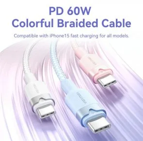 Фото: Кабель Vention 60W Type-C / Type-C 1m White (TRDWF) № 7 | KTC