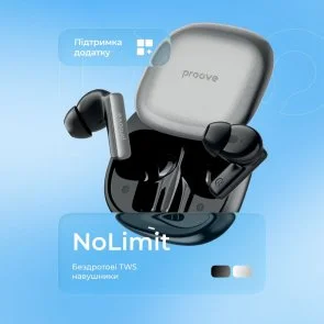 Фото: Навушники Proove NoLimit APP White/Silver (TWNL0001AP26) № 2 | KTC