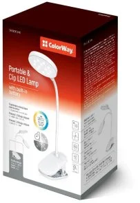 Фото: Лампа ColorWay Flexible and Clip 2 White (CW-DL10FCB-W) № 9 | KTC