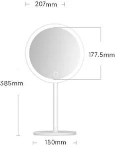 Фото: Дзеркало для макіяжу Xiaomi DOCO Daylight Mirror White (DM005) № 3 | KTC