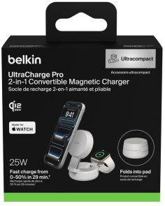 Бездротова зарядна станція Belkin Modular Charging Dock with Qi2 25W Sand (WIZ043KQSD)