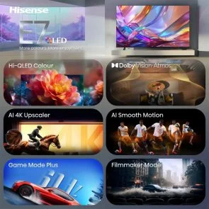 Фото: Телевізор QLED Hisense 43E7S (Smart TV, Wi-Fi, 3840x2160) № 9 | KTC