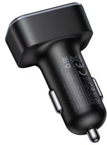 Автомобільний зарядний пристрій Hoco Z63 Barry 3.1A Black (6942007666206)