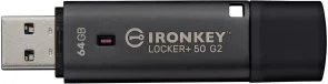 Фото: Флешка USB Kingston IronKey Locker Plus 50 G2 64GB Black (IKLP50G2/64GB) № 3 | KTC