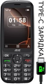 Фото: Мобільний телефон 2E E350 Black (694743656879) № 4 | KTC