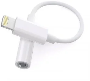 Фото: Перехідник Choetech Lightning / jack 3.5mm F 0.1m White (AUX005) № 2 | KTC