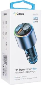 Фото: FM-Трансмітер + АЗП Gelius Play 30W PD/18W QC RGB (GP-FMT050s) № 4 | KTC