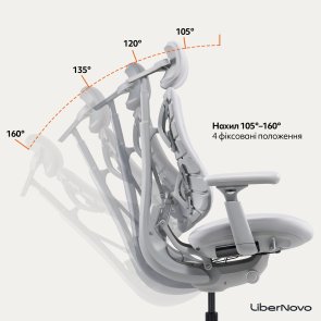 Крісло LiberNovo Omni Space Gray (CP-GW-0000015-00-00)