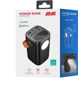 Фото: Батарея універсальна 2E PB4002 40000mAh 65W Black (2E-PB4002-BLACK) № 6 | KTC