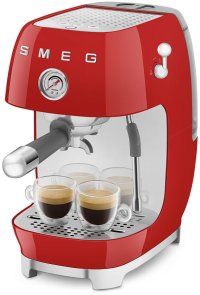 Ріжкова кавоварка Smeg Style Aesthetic Red Glossy Finishing (ECF03RDEU)