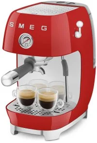 Фото: Ріжкова кавоварка Smeg Style Aesthetic Red Glossy Finishing (ECF03RDEU) № 10 | KTC
