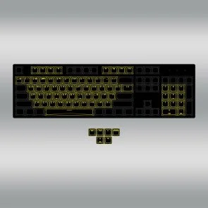 Фото: Набір кейкапів Hator OMA Profile PBT Keycap Set US/UA ANSI/ISO Black (HTS500) № 4 | KTC
