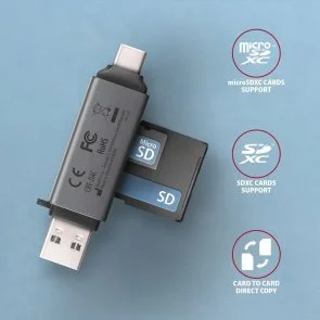 Фото: Кардрідер Axagon CRE-DAC SuperSpeed USB-C/USB-A № 4 | KTC
