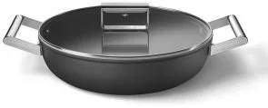 Фото: Сковорода Smeg 50S Retro Style 28cm Black Matte (DPF2812BLM) № 3 | KTC