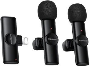 Фото: Радіосистема BOROFONE BFK16A Winner dual-mic Lightning Black (6941991126505) № 2 | KTC