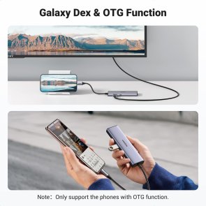 USB-хаб UGREEN CM512 Gray (90568)
