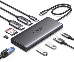 USB-хаб UGREEN CM639 10in1 Grey (15534)