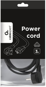 Кабель живлення Cablexpert PC-186-ML12-3M 3m Black