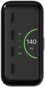 Зарядний пристрій Satechi ChargeView 140W Black (ST-C4CV140C-EU)