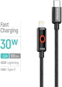 Фото: Кабель ColorWay 30W Type-C / Lightning 1m Black (CW-CBPDCL103-BK) № 5 | KTC
