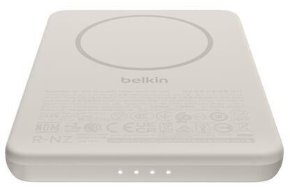Батарея універсальна Belkin BoostCharge Slim 5000mAh 15W Qi2 7.5W Sand (BPD020HQSA)