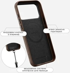 Фото: Чохол Nomad for Apple iPhone 17 Pro - Traditional Leather Brown (NM011949858) № 9 | KTC