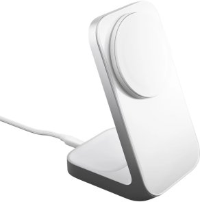 Бездротова зарядна станція Nomad Stand One Qi2 25W 2in1 Silver (NM014513858)