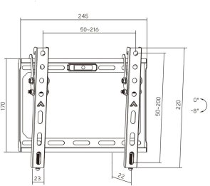 Кронштейн AGN AGN43-220T Black