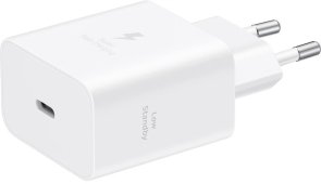 Мережевий зарядний пристрій Samsung EP-T4511NWEGEU, 1xType-C, PD, 45W, White