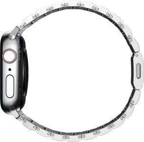 Фото: Ремінець Nomad for Apple Watch 46/49mm - Steel Silver Hardware Silver (NM1A4HSXS0) № 7 | KTC