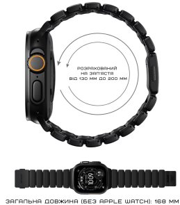 Ремінець Nomad for Apple Watch 46/49mm - Stratos Black Hardware Black (NM011154858)