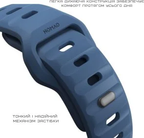 Фото: Ремінець Nomad for Apple Watch 46mm/49mm - Sport Band Naval Blue (NM014919858) № 7 | KTC