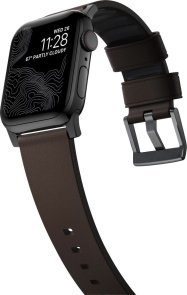 Ремінець Nomad for Apple Watch 46mm/49mm - Active Band Pro Black Hardware Classic Brown (NM1A4MBNW0)