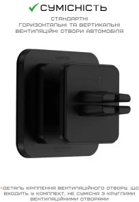 Фото: Кріплення для мобільного телефону Nomad Magnetic Car Vent Black (NM01035985) № 9 | KTC