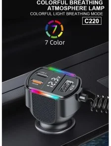 Фото: Автомобільний зарядний пристрій WUW C220 Black (6972573337408) № 7 | KTC