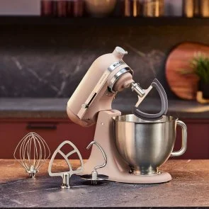 Фото: Планетарний міксер KitchenAid Artisan Plus 4.7L 5KSM50PKVE Feather Pink (5KSM50PKVEFT) № 5 | KTC