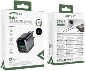 Фото: Зарядний пристрій Acefast A114 GAN 25W Black (6974316284437) № 5 | KTC