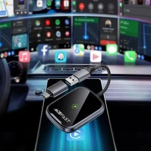 Фото: Адаптер Acefast QC1 CarPlay Wireless Adapter for Car Metal Gray (6974316285793) № 6 | KTC
