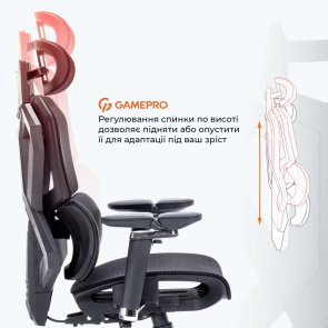 Крісло GamePro EDGE Black (GC820MB)