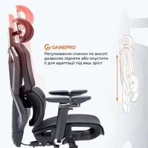 Фото: Крісло GamePro EDGE Black (GC820MB) № 7 | KTC