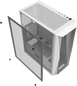 Корпус DARKFLASH DK352 Plus White with window (DK352 PLUS WHITE)