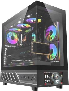 Корпус DARKFLASH DS950V Black with window (DS950V BLACK)