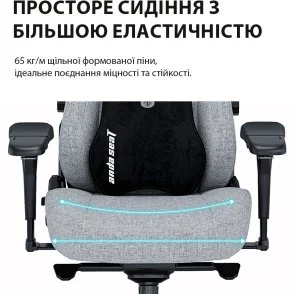 Фото: Крісло Anda Seat Kaiser 3 Pro XL Fabric Dark Gray (AD12YDC-XL-01-GB-CF-G02) № 24 | KTC