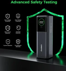 Фото: Батарея універсальна Choetech B1012 20000mAh 100W Black № 8 | KTC