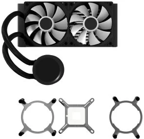 Фото: Система рідинного охолодження AeroCool Abyss L240R Digi Black (ACLA-AD24117.11) № 4 | KTC